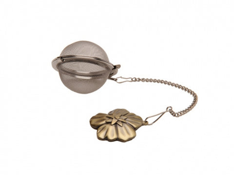 Tea Ball Infuser on Chain (Flower Handle)