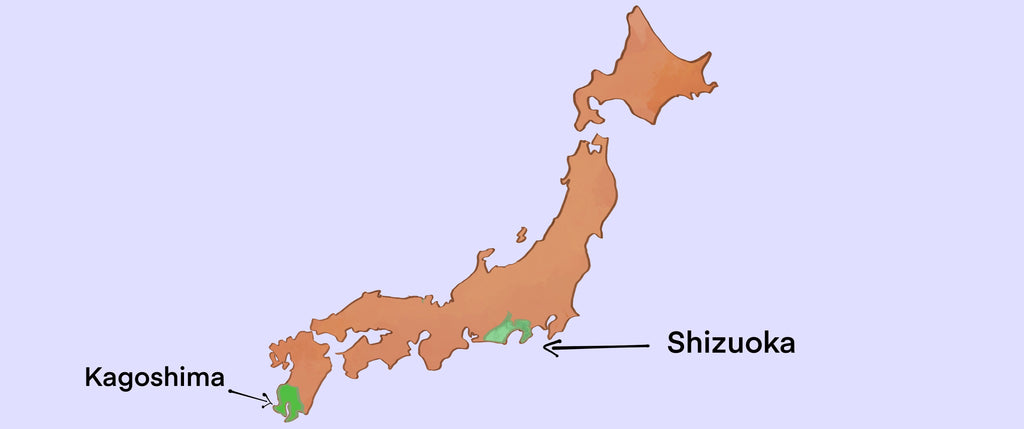 Tea Regions of Japan