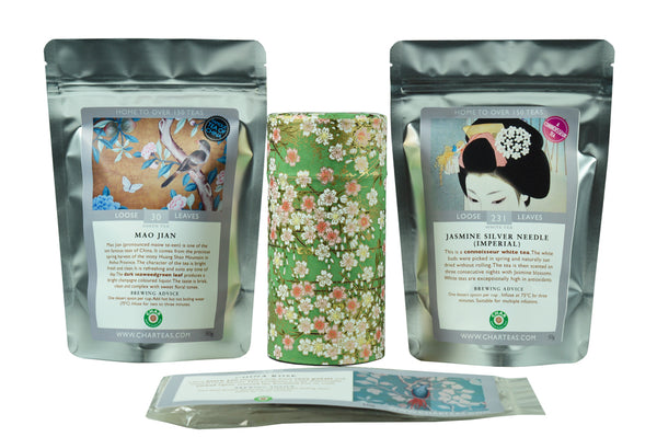 Green & White Tea Set
