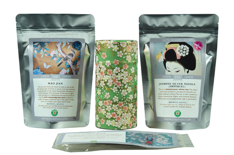 Green & White Tea Set