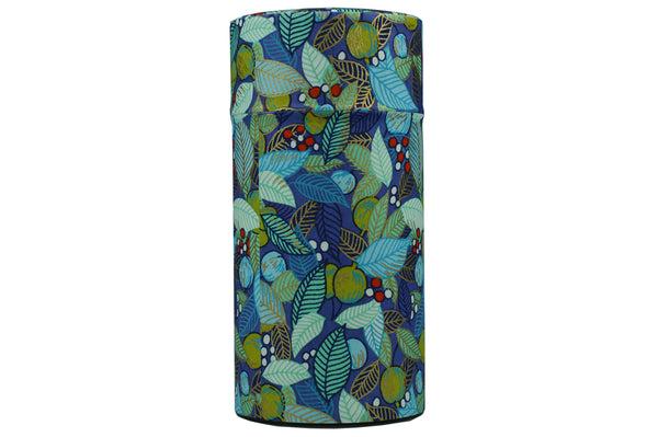 Contemporary Leaf Design Tea Caddy (Purple)