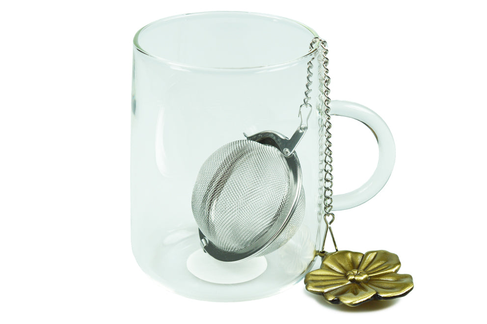 Tea Ball Infuser (Flower Handle) | Loose Leaf Infuser Gift