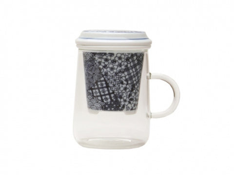 Tea glass with infuser